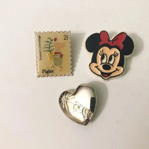 Disney Pins Plastic Minnie Mouse Winnie the Pooh Piglet Arm and  Wand Mickey